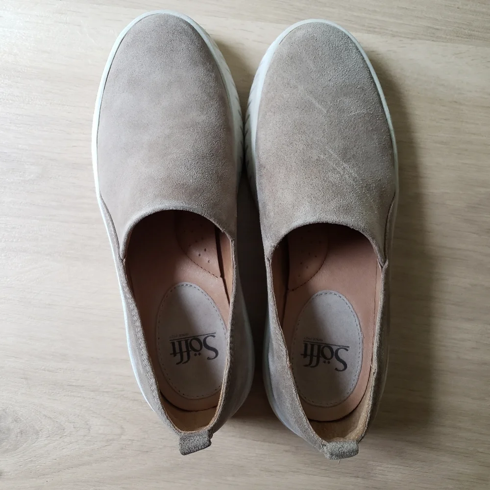 ♡ Sofft Potina Sneaker Taupe sz 8.5 - Picture 9 of 9